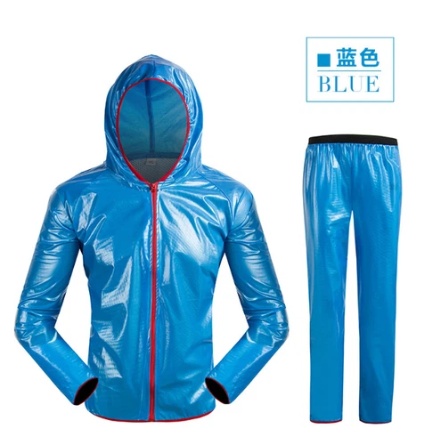Herren Damen Fahrrad Regenanzug Sets Wasserdicht Winddicht Regenjacke Regenhose