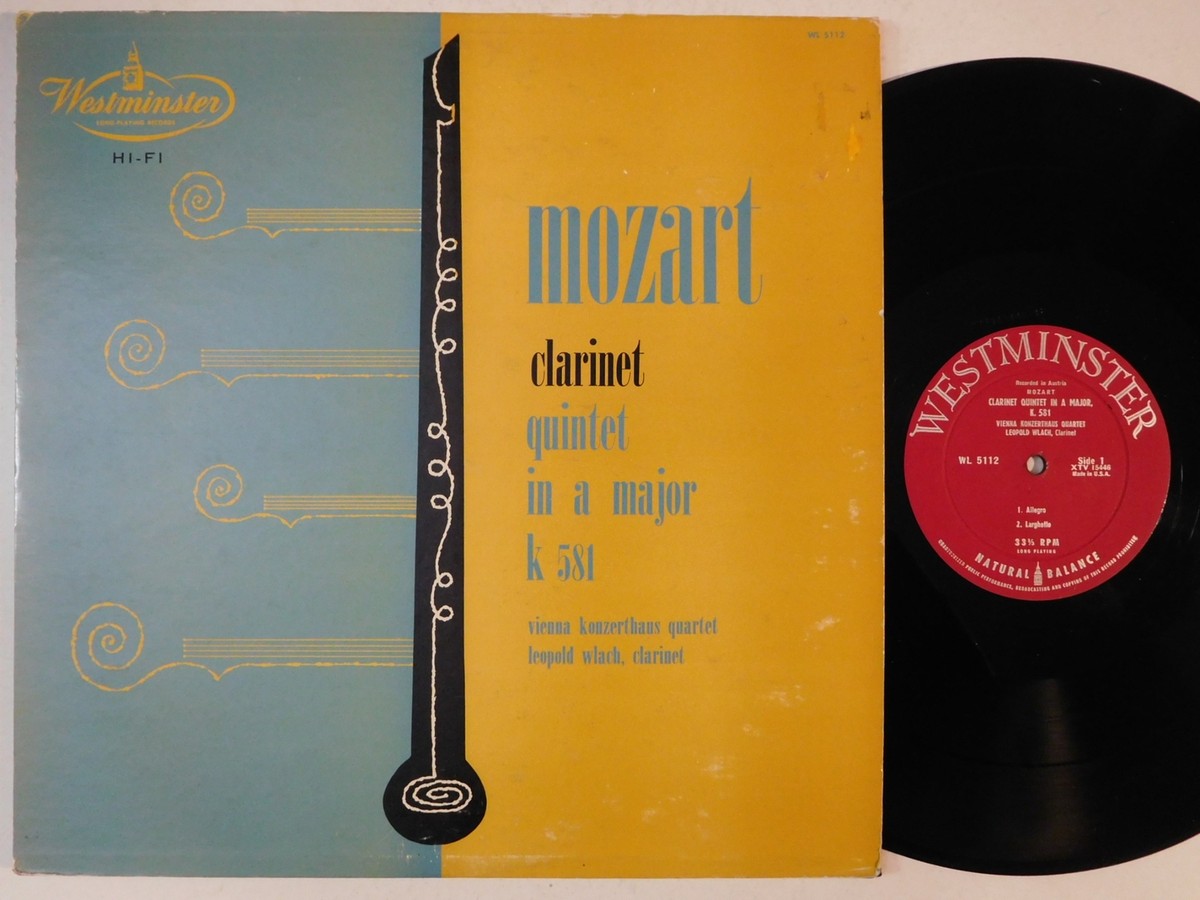その他 LP Vienna Konzerthaus Quartet, Leopold Wlach Mozart WL5112 WESTMINSTE US Vinyl /00260 LP Vienna Konzerthaus Quartet, Leopold Wlach Mozart WL5112