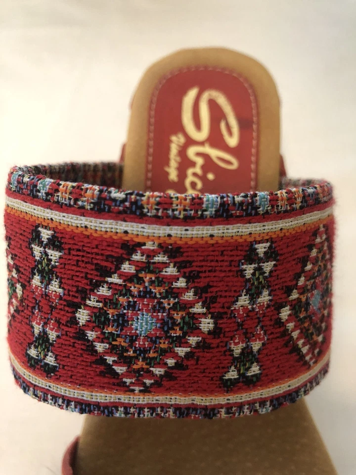 Sandalias para mujer Sbicca vintage rojas suroeste talla 7 Foto 4 de 4