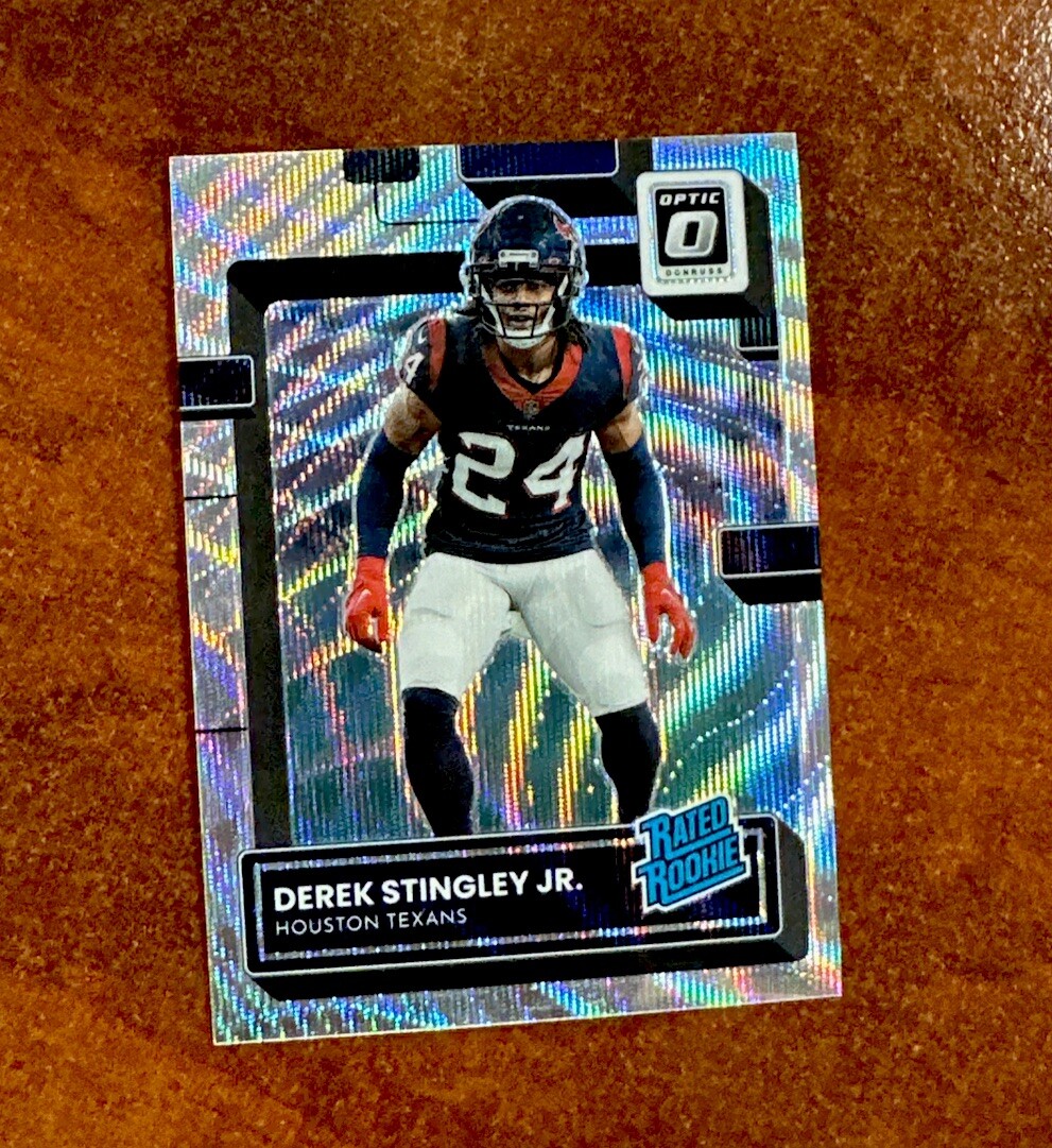 2022 Donruss Optic #244 Derek Stingley Jr. RC Wave #/300 Rated Rookie
