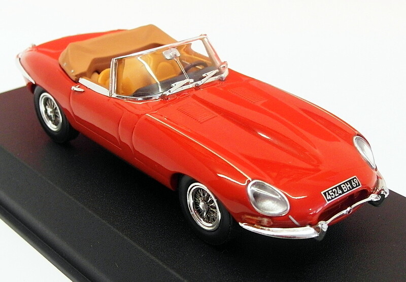 Norev 1/43 Scale 1961 Jaguar E-Type Model Car in Carmin Red