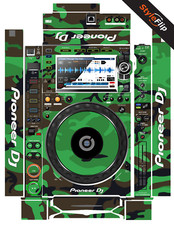 Pioneer CDJ 2000 Nexus 2 Skin  Green Camo  Protective Decal  StyleFlip Skins
