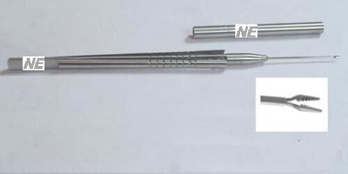 SS Vitreous 20G Or 23 Gauge Serrated Forceps Vitrectomy Ophthalmic Autoclave Ins - Picture 1 of 7