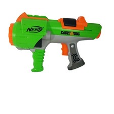 Nerf Dart Tag Green Gun Blaster - 10 Round - Tested Good