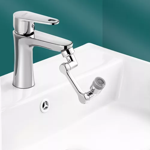 Drehbarer Wasserhahn Aufsatz 720° Schwenkbarer Verlängerung Sprühkopf Wasserhahn - Bild 9 von 12