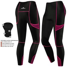 Ladies Cycling Tights Padded Compression Leggings Cycle Trousers Womens S to XXL