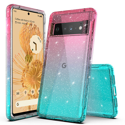 For Google Pixel 7 / Pixel 7 Pro / Pixel 7A Hybrid Gradient Glitter Case