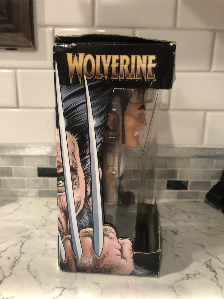Figura de acción Marvel Comics X-Men Wolverine Funko Bobblehead Wacky Wobbler MCU Foto 2 de 4