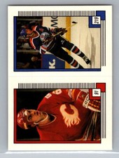 Ric Nattress/Kevin Lowe 1988-89 O-Pee-Chee Stickers HOCKEY #91/219 Flames/Oilers