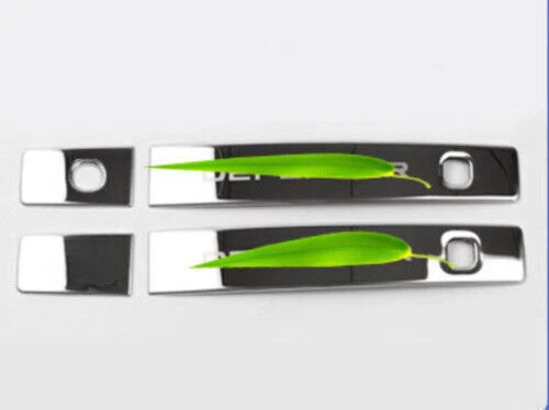 Chrome Steel Handle Cover 2020-23 Exterior Side Door For Land Rover Defender 90 — 第 3/4 张图片