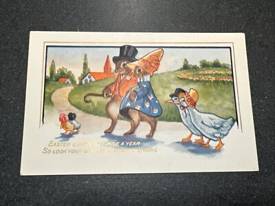 Easter Comes But Once A Year Postcard