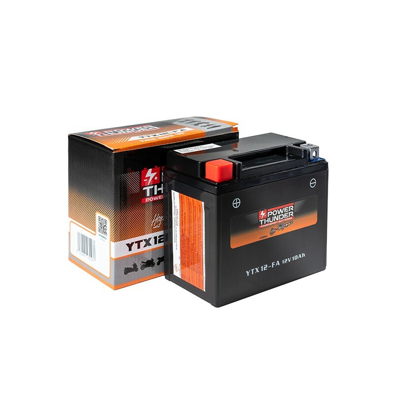 Batterie moto YTX12-BS pour remplacer votre batterie usagée sans entretien