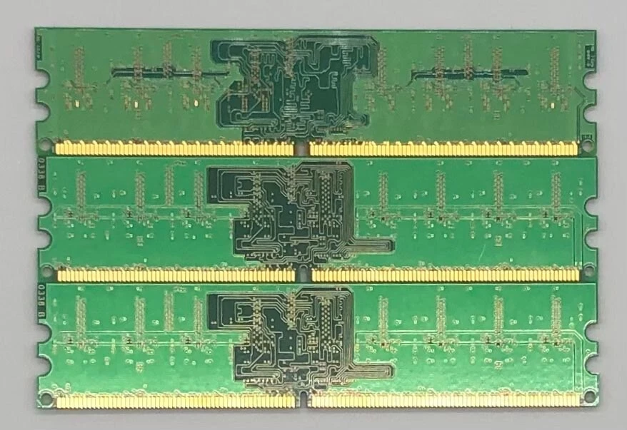 Desktop DDR2 Micron 256MBx2 400Mhz + Hynix 512MBx1 667Mhz - Lot of 3 DIMMs - Image 2 of 4