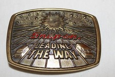 Vintage 1988 Brass Snap On Tools Leading The Way Limited Edition Belt Buckle UD1