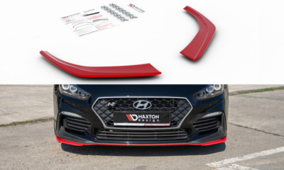 Cup Spoilerlippe Front Ansatz fürs Hyundai I30 N Mk3 Hatchback / Fastback rot Ho