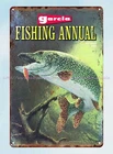 1976 Garcia Annual Fishing Guide and Catalog tin sign vintage automotive signs