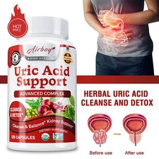 Uric Acid Support - Cleanse & Detox, Balance, Kidney Support - For Gout Relief