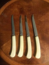 4 VINTAGE "IMPERIAL" stake kiives,stainless, MADE IN USA