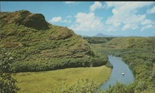 Chrome Unposted Postcard Wailua River Hawaii Scenic
