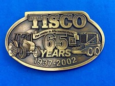 65 years - Tisco Tractor Implement Supply Spec Cast Farming Belt Buckle