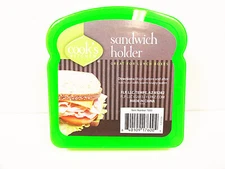 Sandwich Containers Holders Lunch Box Green Yellow Orange Holder Cases Container