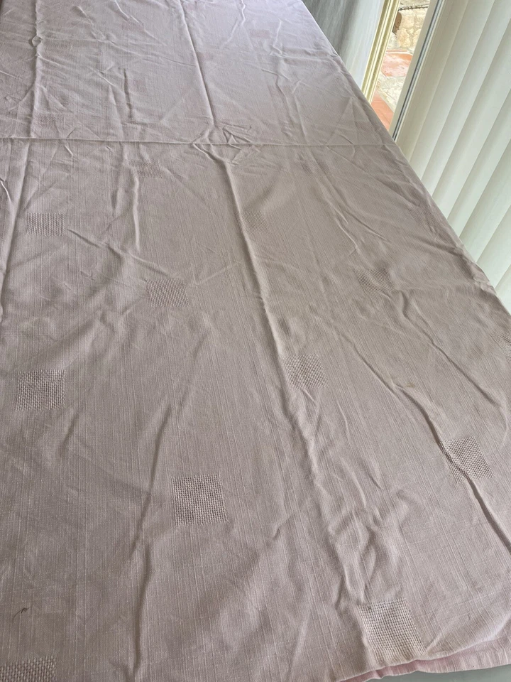 nappe vintage à carreaux en coton rose/7121M0 - Photo 2/4
