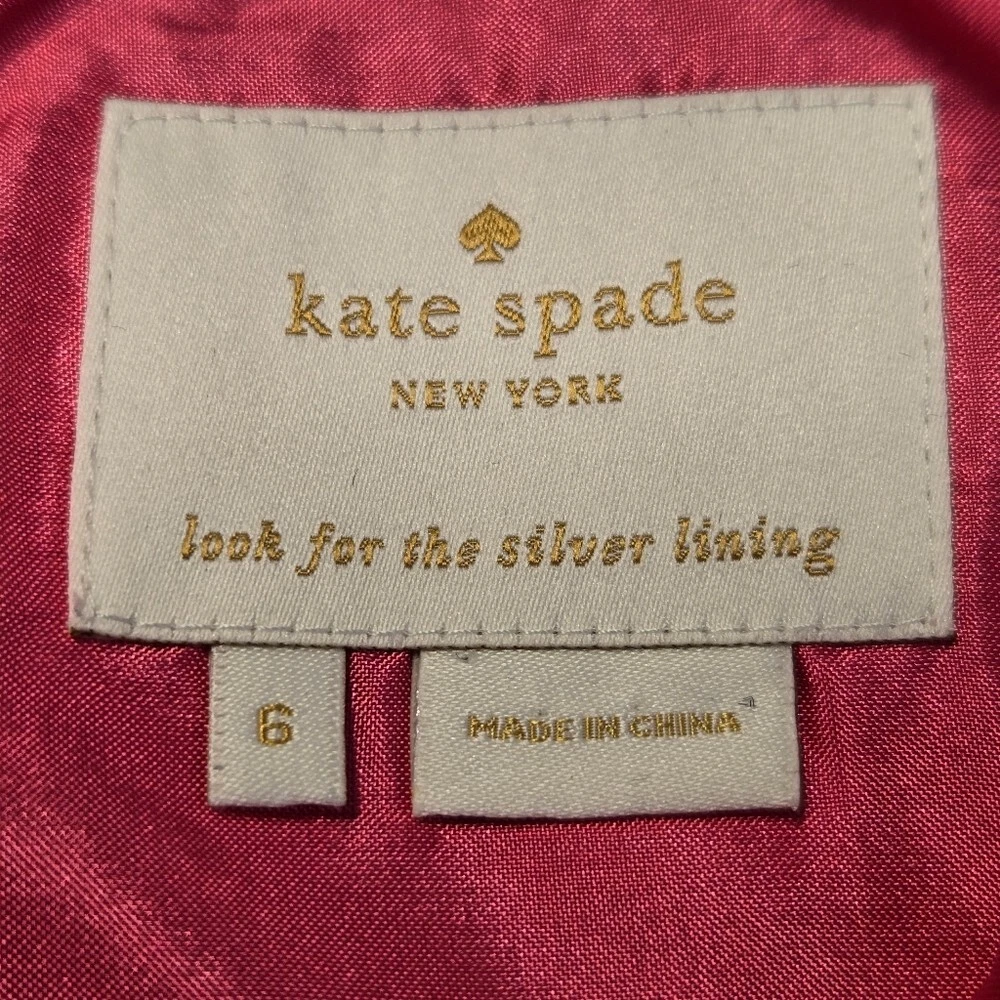 Abito Kate Spade senza maniche Keri Shift acquerello semplicemente cinema rosa blu taglia 6