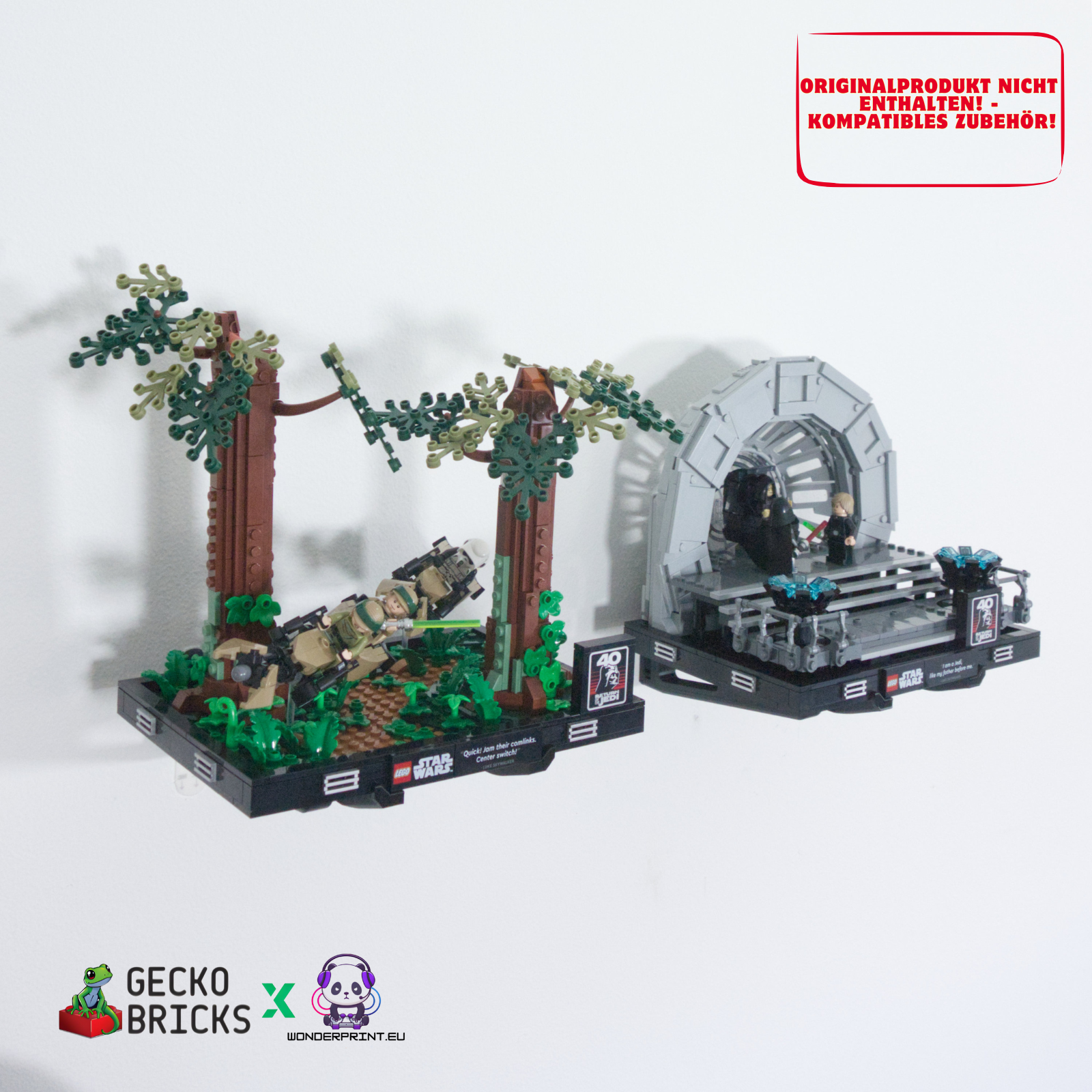Wandhalterung passend für LEGO® Star Wars Diorama 75382 75380 75330 75353 75352