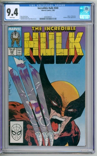 Incredible Hulk 340 CGC Graded 9.4 NM Mcfarlane Marvel Comics 1988