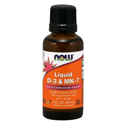 NOW Foods Liquid D-3 & MK-7, 1 fl. oz.