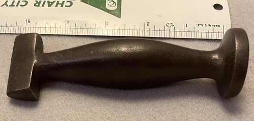 Antiker Sattelstampfer Muschel Stahl Stanzwerkzeug (auch gute Waffe) - Bild 4 von 4