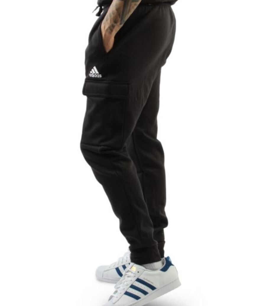 ★adidas★ Fleece Cargo Pants Black IY9689 □adidas□ Fleece Cargo Pants Black IY9689 adidas Essentials