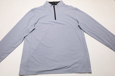 Greyson Golf Tate 1/4 Zip Pullover Mens Size Medium Moonstone New INV13842985