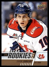 2017-18 Upper Deck CHL Egor Zudilov Rookie Lethbridge Hurricanes #365