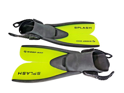 Deep See Splash Scuba Fins Nature's Wings Large Size 9-13 Kids Scuba Fins