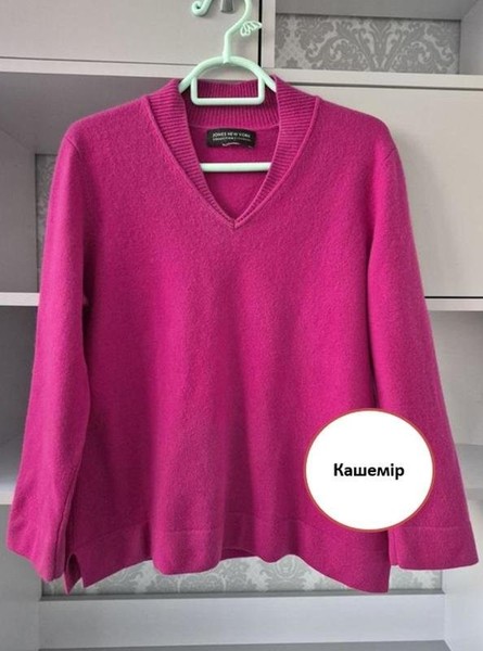 Women Jones New York Pullover Fuchsia Cashmere 38