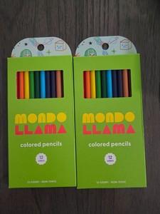 MONDO LLAMA Colored pencils 12 count - 2 boxes