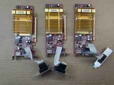 LOT OF 3 MSI R4350-MD512H Video Card ATI Radeon HD 4350 512MB