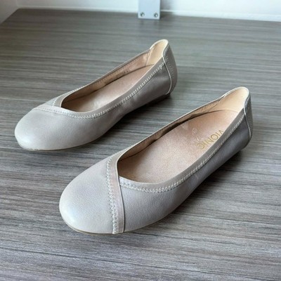 Vionic Women's Spark Caroll Ballet Flat Shoes Size 6.5 M $120 in Light Gray