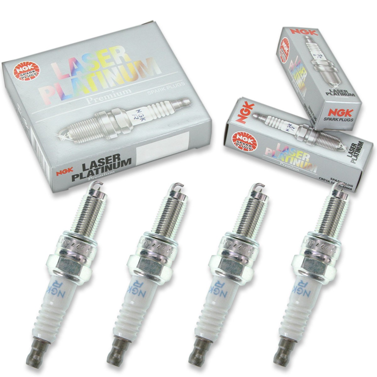 4 pc NGK 6914 ZMR7AP Laser Platinum Spark Plugs for AP2BEN000319 2BEN000319 xb