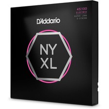 D'Addario Nickel Wound Light 5-String Bass Strings Super Long Scale .045 - .130