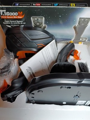 Thrustmaster T.16000M FCS Space Sim Duo Dual Flight Sticks PC Open Box