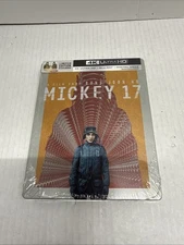 MICKEY 17  STEELBOOK + UHD 4K + BLURAY+ DIGITAL NEW **READ