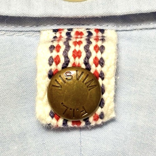 visvim S/S Cotton Linen BD Shirt Light Blue Size 1 VM082590 - Picture 12 of 13