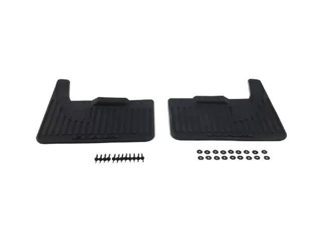 2019-20 RAM 3500 REAR DUALLY HEAVY RUBBER MUD FLAPS SPLASH GUARDS 82215933 - Image 3 of 4