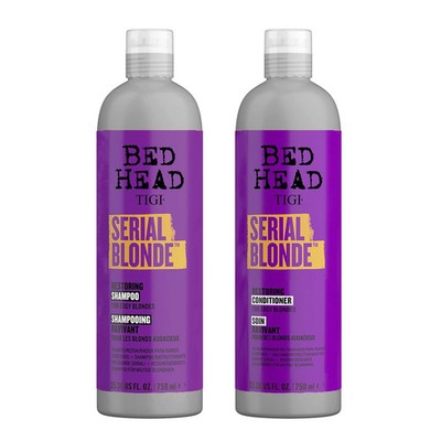 Bed Head Serial Blonde Restoring Shampoo & Conditioner Set for Damaged Blonde...