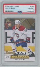 2019-20 Upper Deck Series 1 Young Guns Canvas Nick Suzuki PSA 10
