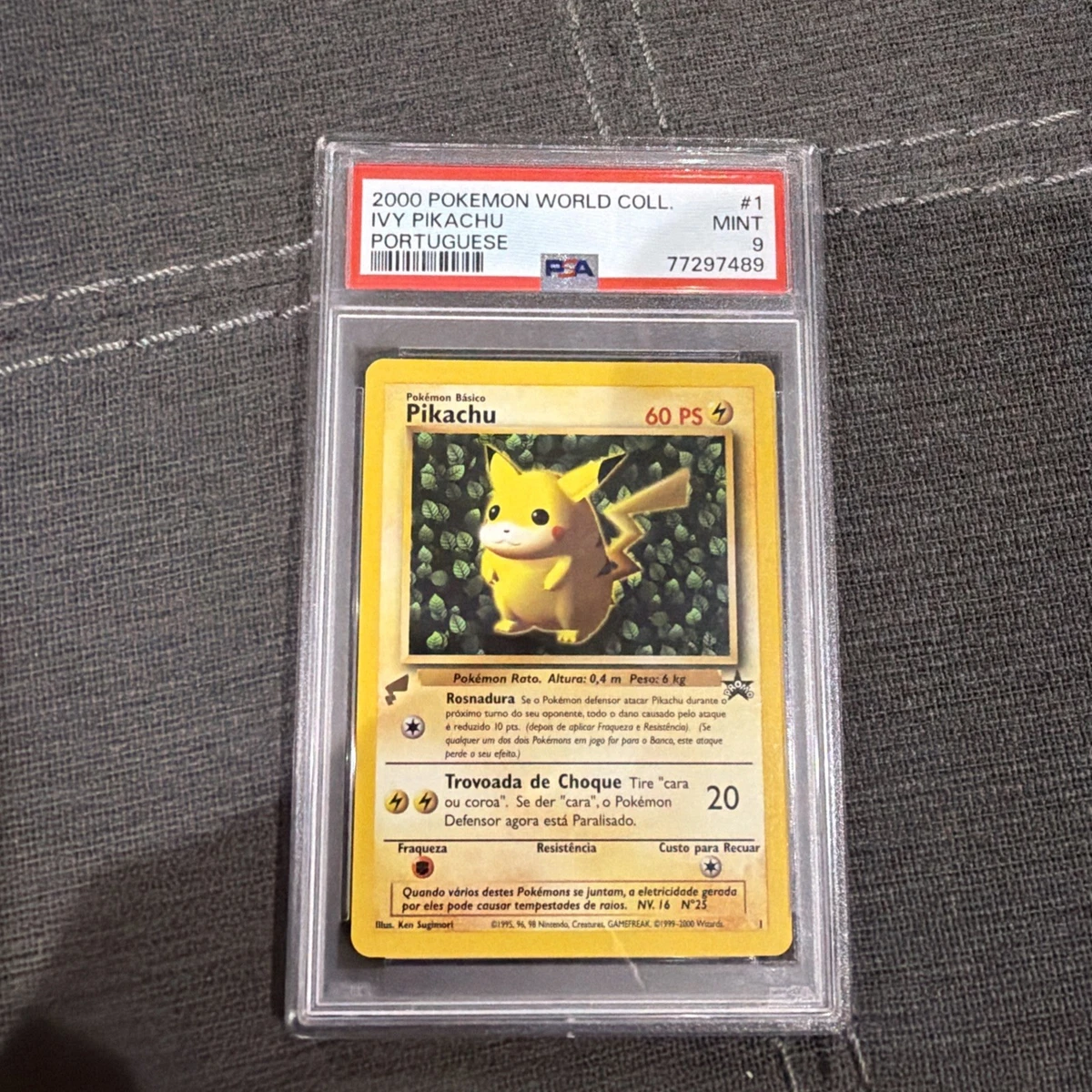 PSA 9 ピカチュウ ワールド　ポルトガル語版 Pikachu Pokémon TCG Individual Collectible Card Game Cards in