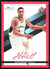 4657F 2008-09 Topps Signature #TS-GH George Hill Facsimile Red #/869