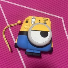 FUJIFILM Instant Camera instax minion mini 8 SPECIAL PACK Strap Stand Excellent